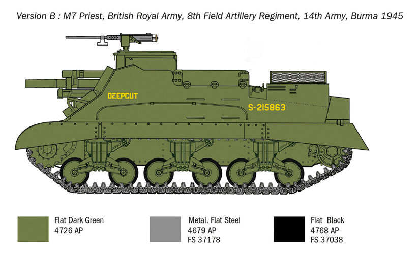 Italeri 06580 1/35 Scale M7 Priest Howitzer Motor Carriage - [Sunshine-Coast] - Italeri - [RC-Car] - [Scale-Model]