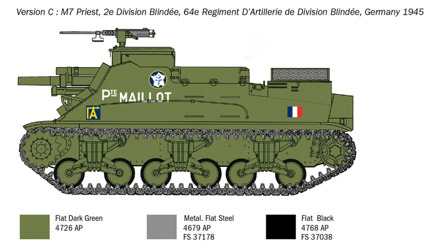 Italeri 06580 1/35 Scale M7 Priest Howitzer Motor Carriage - [Sunshine-Coast] - Italeri - [RC-Car] - [Scale-Model]