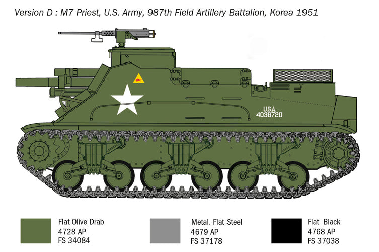 Italeri 06580 1/35 Scale M7 Priest Howitzer Motor Carriage - [Sunshine-Coast] - Italeri - [RC-Car] - [Scale-Model]