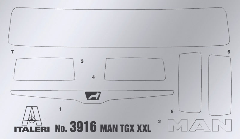 Italeri 03916 1/24 Scale MAN TGX XXL D38 Truck - [Sunshine-Coast] - Italeri - [RC-Car] - [Scale-Model]