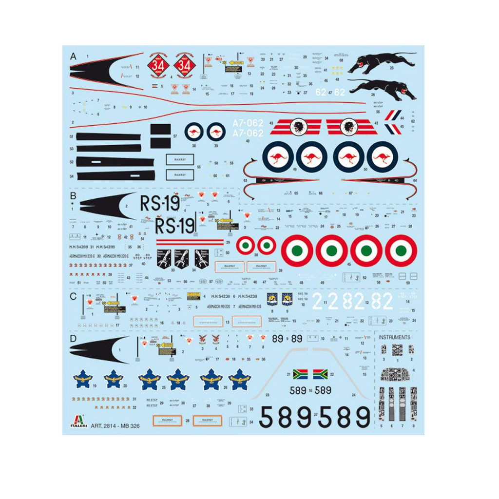 Italeri 002814 1/48 Scale Aermacchi Mb 326 Impala - [Sunshine-Coast] - Italeri - [RC-Car] - [Scale-Model]