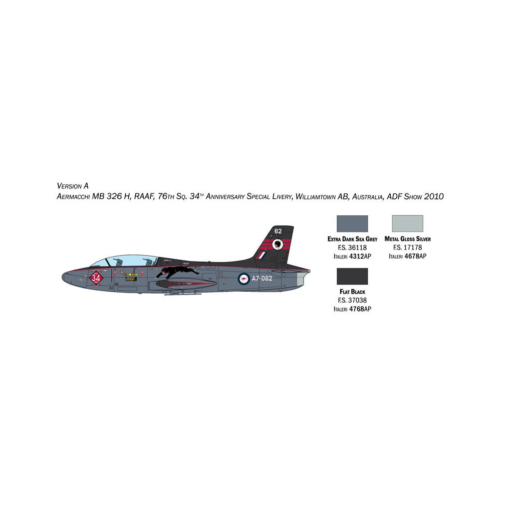 Italeri 002814 1/48 Scale Aermacchi Mb 326 Impala - [Sunshine-Coast] - Italeri - [RC-Car] - [Scale-Model]