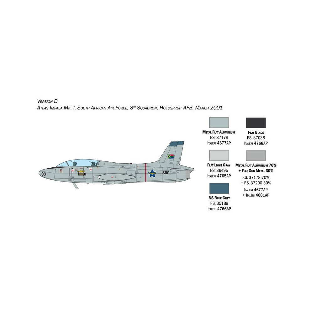 Italeri 002814 1/48 Scale Aermacchi Mb 326 Impala - [Sunshine-Coast] - Italeri - [RC-Car] - [Scale-Model]