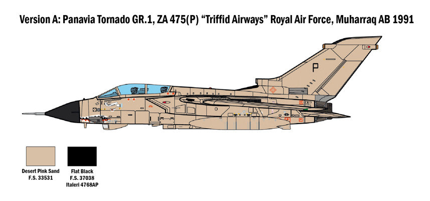 Italeri 02783 1/48 Scale Panavia Tornado Gr.1/IDS 'Gulf War' - Techtonic Hobbies - Italeri