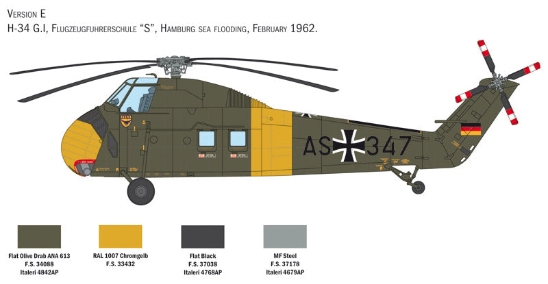 Italeri 02776 1/48 Scale H-34A Pirate /UH-34D U.S. Marines - Techtonic Hobbies - Italeri