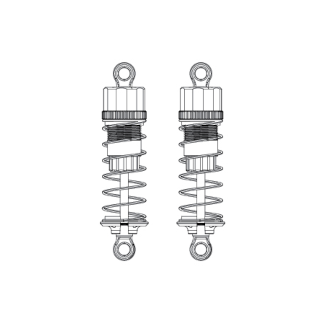 MJX Oil Filled Shock Set (Red) [16500R] - [Sunshine-Coast] - MJX - [RC-Car] - [Scale-Model]