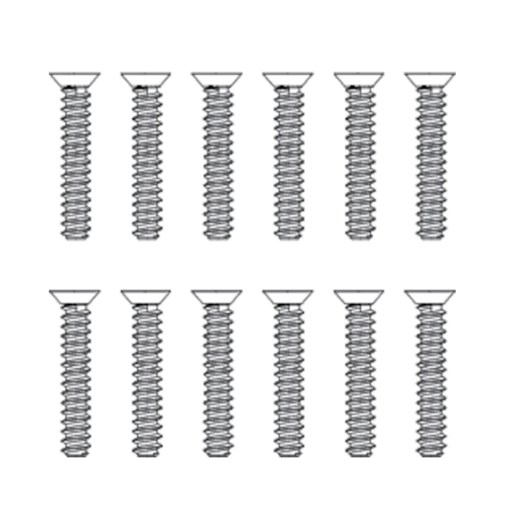 MJX Round Head Screws (12pcs) [M26124] Item No.: MJXS-M26124 - [Sunshine-Coast] - MJX - [RC-Car] - [Scale-Model]