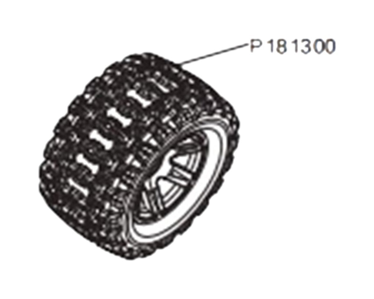 MJX P181300 Replacement Tyres for 18208 Monster Truck (4pcs)