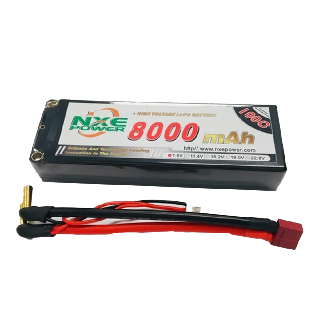 NXE HC 7.6v 8000mah (5mm+ Deans) 100c