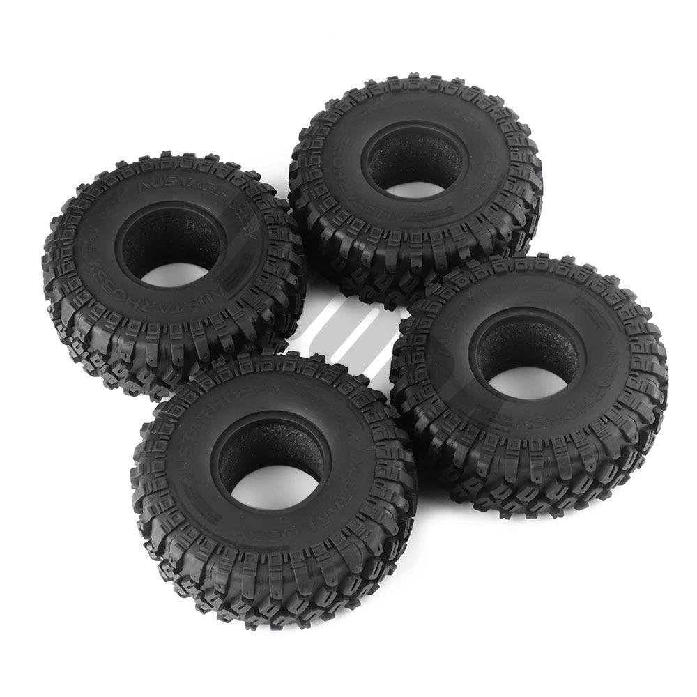 INJORA 1.9" 123*45mm Rubber Tires for 1/10 RC Crawlers