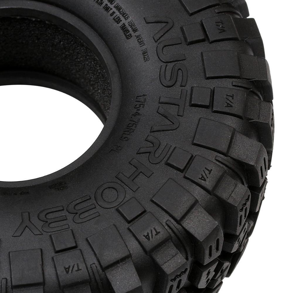 INJORA 1.9" 121*45mm Rock Terrain Tires for 1/10 RC Crawlers
