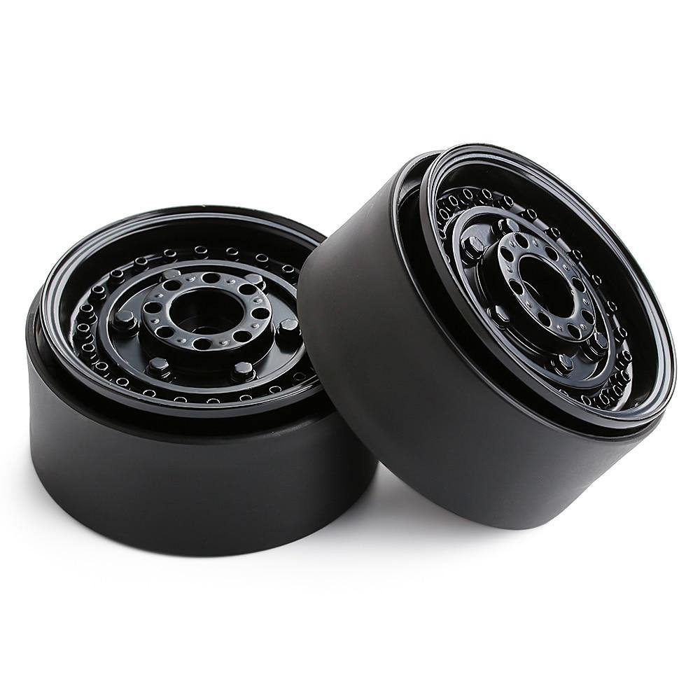 INJORA 4PCS 1.9" Beadlock Wheel Rims for 1/10 Scale RC Crawler, 116g/pcs