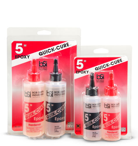 Bob Smith Industries Quik-Cure 5-Minute Epoxy, 9oz