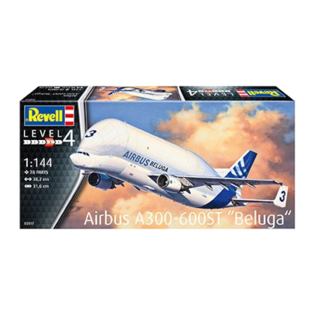 Revell 03817 1/144 Scale Airbus A300-600ST Beluga Model Kit - [Sunshine-Coast] - Revell - [RC-Car] - [Scale-Model]