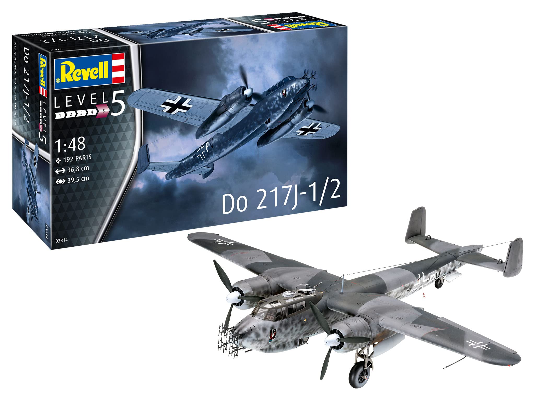 Revell 03814 1/48 Scale Dornier Do217 J1/J2 German WW2 Nigh Fighter Model Kit - [Sunshine-Coast] - Revell - [RC-Car] - [Scale-Model]