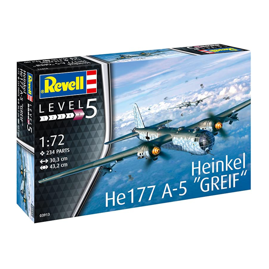 Revell 03913 1/72 Scale Heinkel HE 177 A-5 Grief - Techtonic Hobbies - Revell