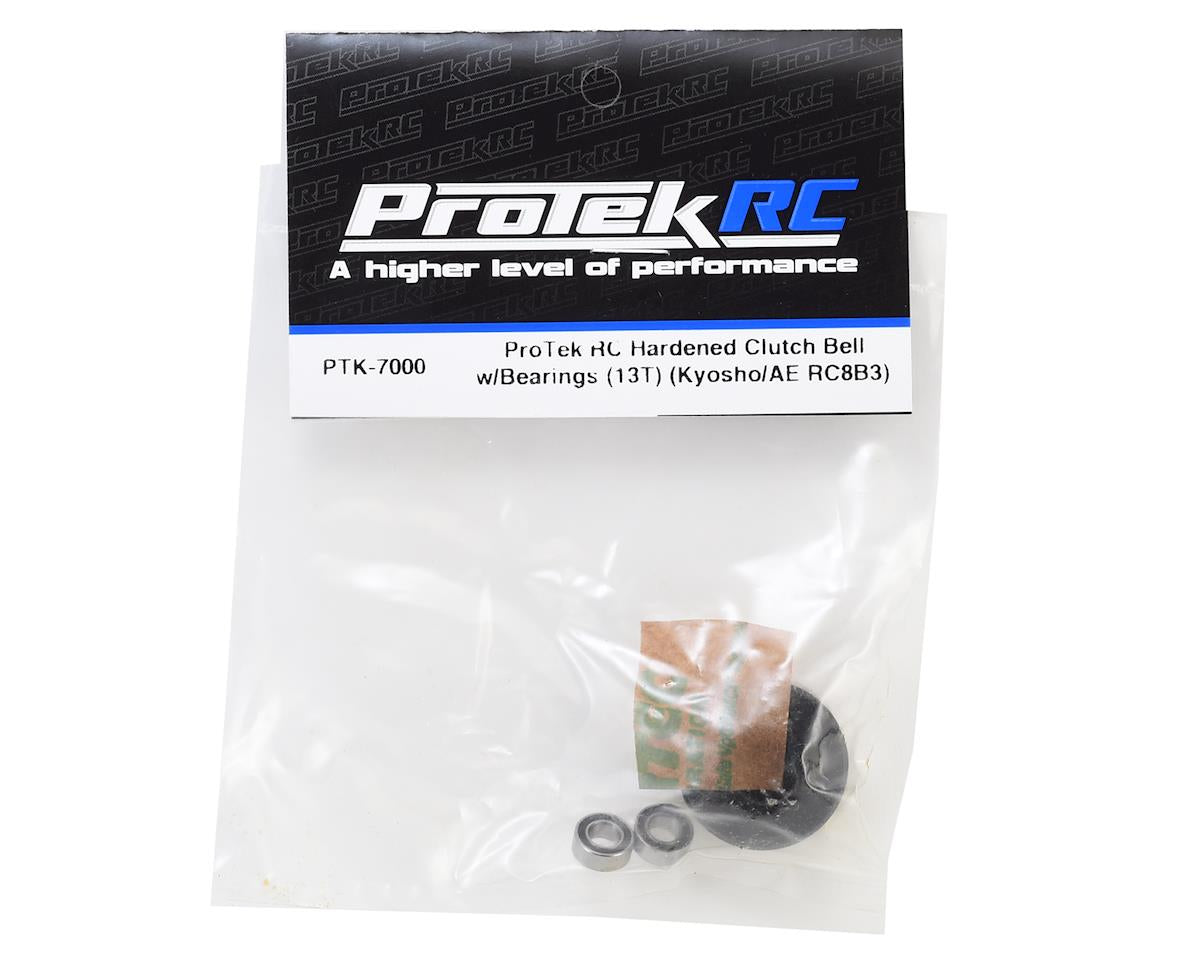 ProTek RC Hardened 13T Clutch Bell with Bearings (Kyosho/AE 3-Shoe)