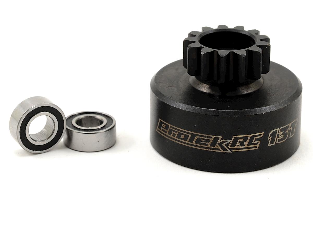 ProTek RC Hardened 13T Clutch Bell with Bearings (Kyosho/AE 3-Shoe)