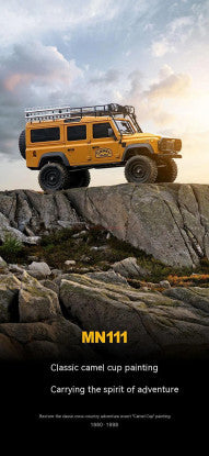 MN Model MN111 1/18 Land Rover Defender D90 RTR RC Crawler (Yellow)