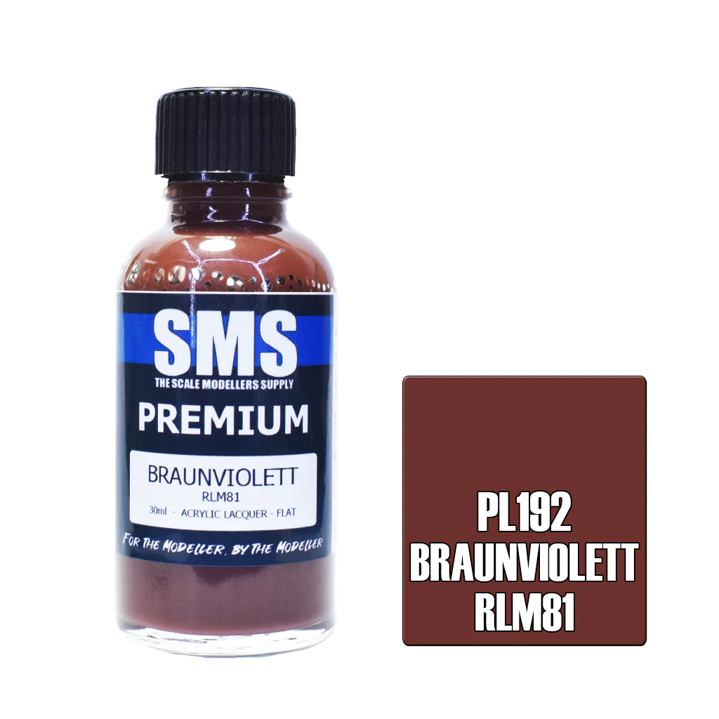 SMS Airbrush Paint - Premium RLM 81 Braunviolett (Late War) 30Ml - [Sunshine-Coast] - Scale Modellers Supply - [RC-Car] - [Scale-Model]