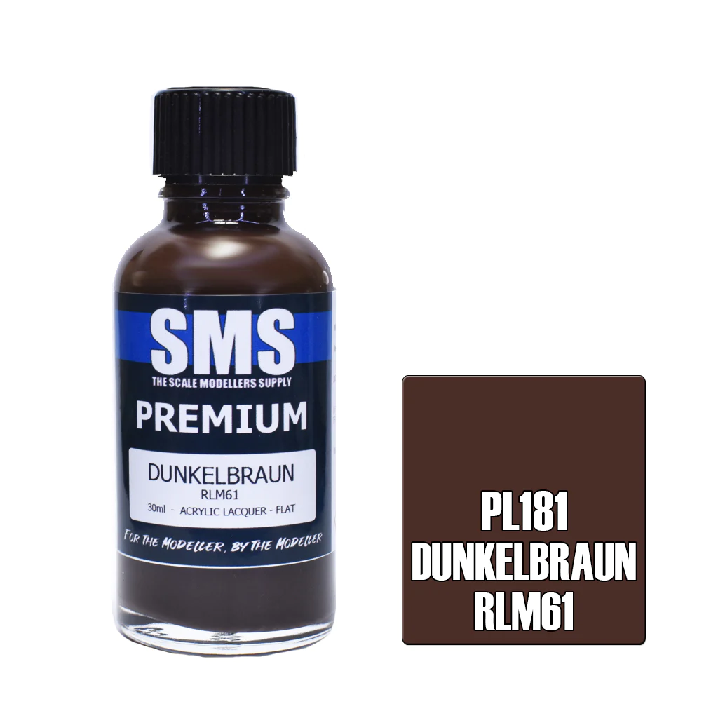 SMS Airbrush Paints - Premium RLM 61 Dunklebraun 30Ml - [Sunshine-Coast] - Scale Modellers Supply - [RC-Car] - [Scale-Model]