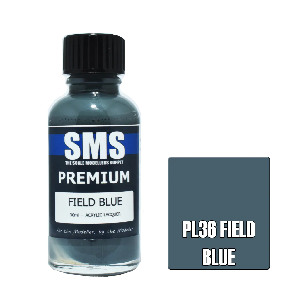 SMS Airbrush Paints - Premium Field Blue PL36 30Ml - [Sunshine-Coast] - Scale Modellers Supply - [RC-Car] - [Scale-Model]