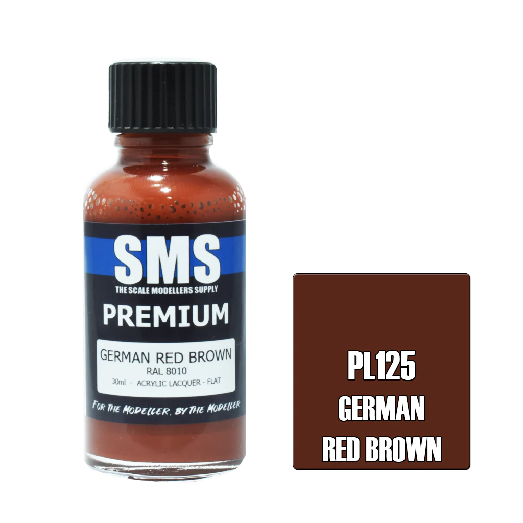 SMS Airbrush Paints - Premium German Red Brown RAL 8010 30Ml - [Sunshine-Coast] - Scale Modellers Supply - [RC-Car] - [Scale-Model]