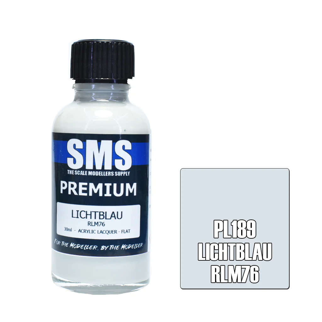 SMS Airbrush Paints - Premium RLM 76 Lichtblau 30Ml - [Sunshine-Coast] - Scale Modellers Supply - [RC-Car] - [Scale-Model]