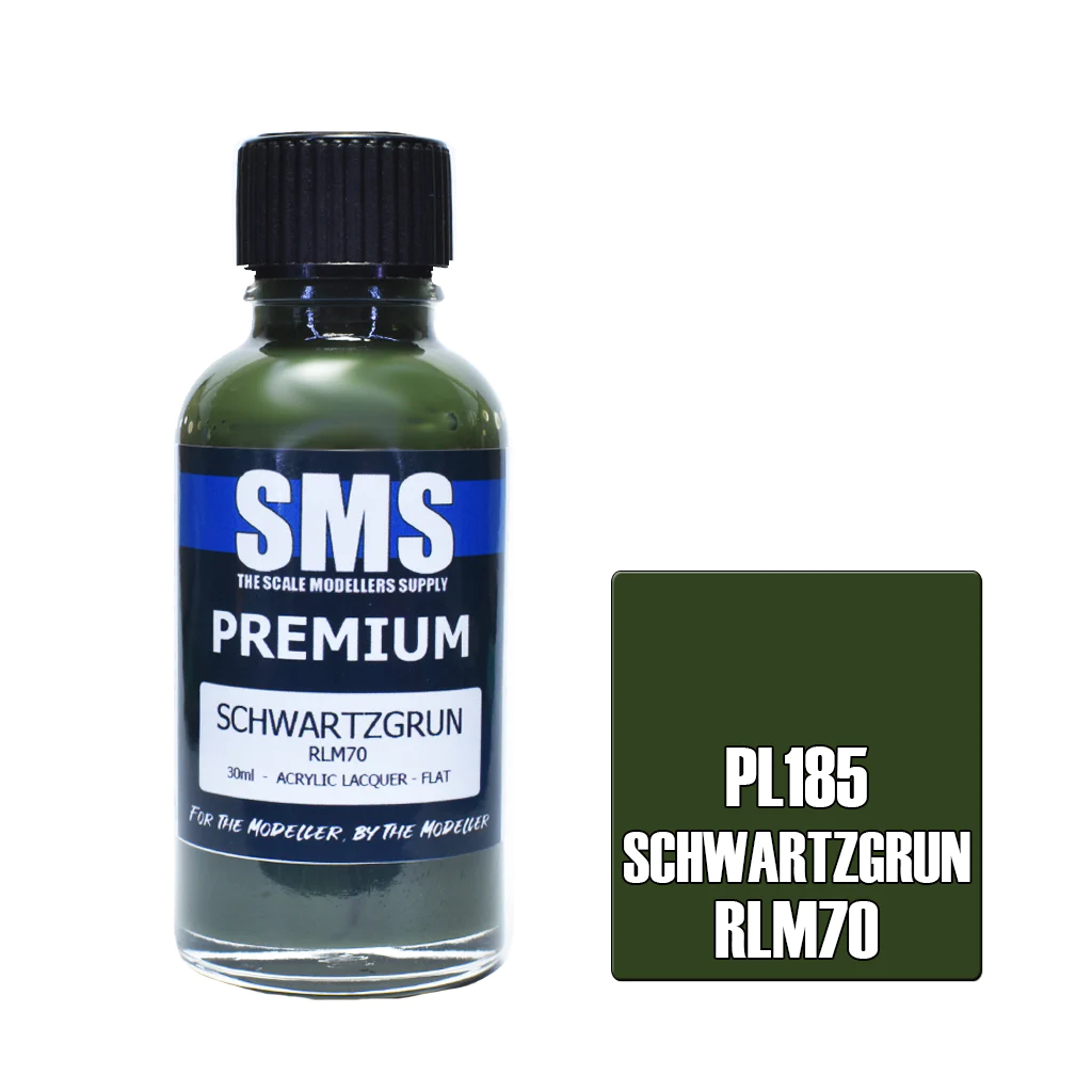 SMS Airbrush Paint - Premium RLM 70 Schwartzgrun 30Ml - [Sunshine-Coast] - Scale Modellers Supply - [RC-Car] - [Scale-Model]