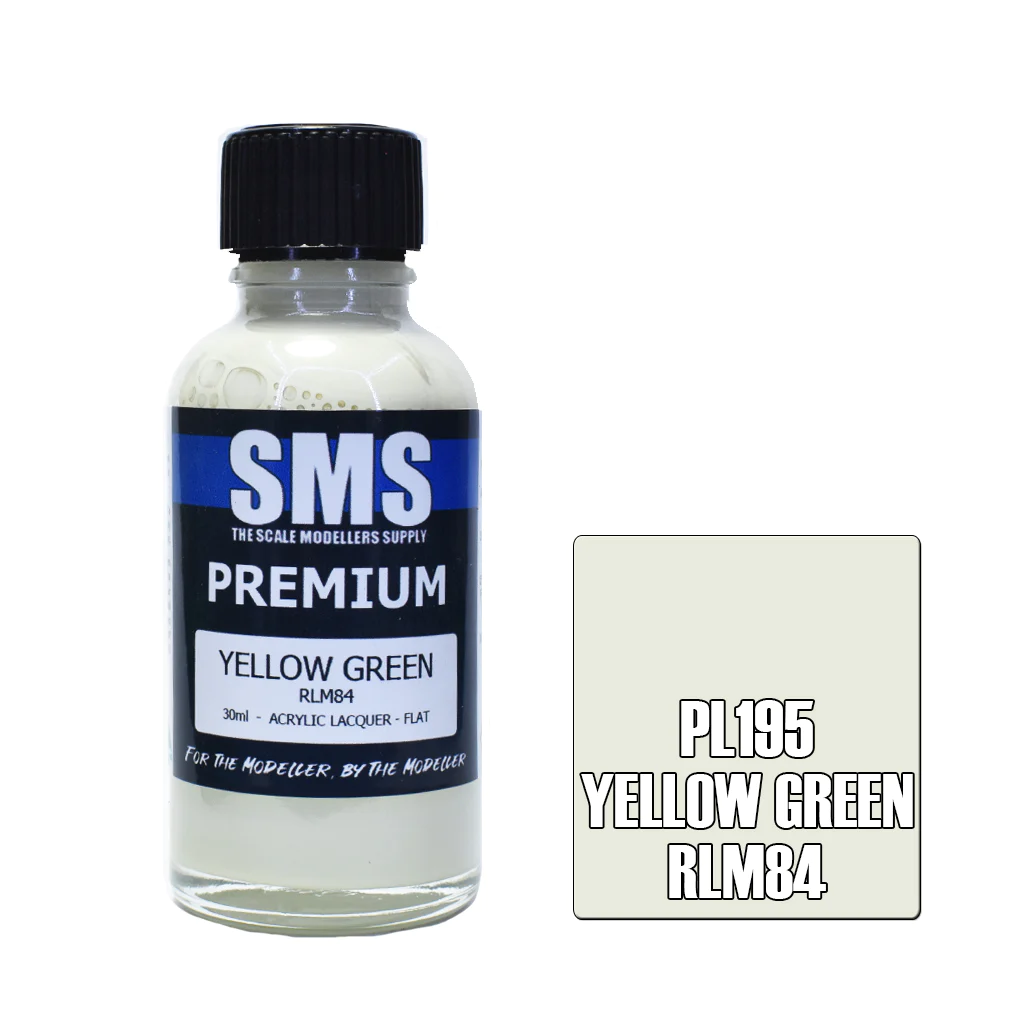 SMS Airbrush Paint - Premium RLM 84 Yellow Green (Late War) 30Ml - [Sunshine-Coast] - Scale Modellers Supply - [RC-Car] - [Scale-Model]