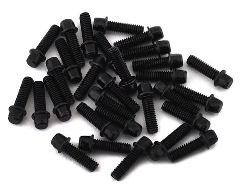 SSD RC 2.5x8mm Scale Wheel Bolts (Black) (30) SSD00408