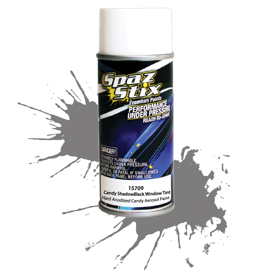 Spazstix Candy Shadow Black Window Tint Aerosol Paint 3.5Oz - Szxa15709 - [Sunshine-Coast] - Spazstix - [RC-Car] - [Scale-Model]