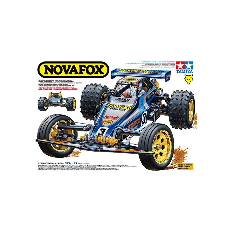 Tamiya 1/10 Novafox 2WD Electric Off Road RC Buggy Kit - [Sunshine-Coast] - Tamiya - [RC-Car] - [Scale-Model]