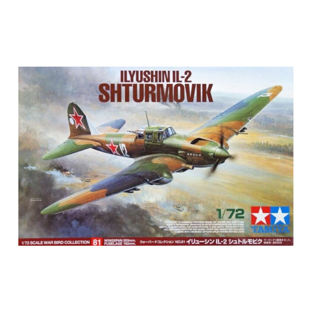 Tamiya 60781 1/72 Scale Ilyushin Il-2 Sturmovik - Techtonic Hobbies - Tamiya