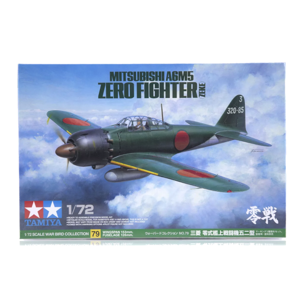 Tamiya 60779 1/72 Scale Mitsubishi A6M5 Zero Fighter ZEKE - Techtonic Hobbies - Tamiya