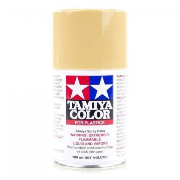 Tamiya light-sand TS-46 Color spray paint can on a white background