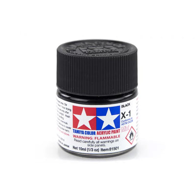 Tamiya Acrylic Mini X-1 Black - [Sunshine-Coast] - Tamiya - [RC-Car] - [Scale-Model]