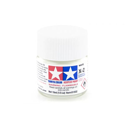 Tamiya Acrylic Mini X-2 White - [Sunshine-Coast] - Tamiya - [RC-Car] - [Scale-Model]