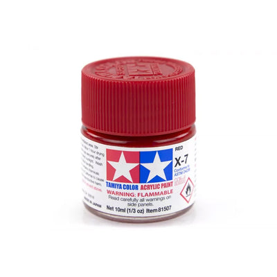 Tamiya Acrylic Mini X-7 Red - [Sunshine-Coast] - Tamiya - [RC-Car] - [Scale-Model]