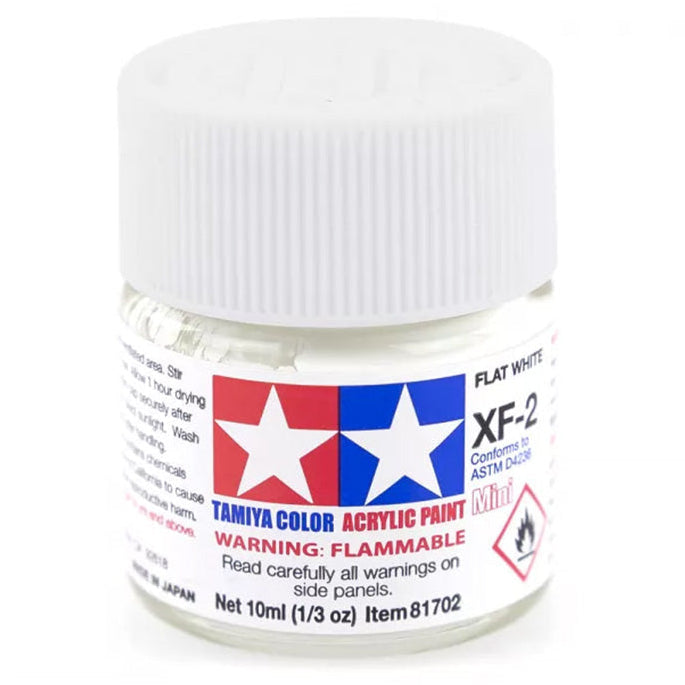 Tamiya Acrylic Mini Xf-2 Flat White - [Sunshine-Coast] - Tamiya - [RC-Car] - [Scale-Model]