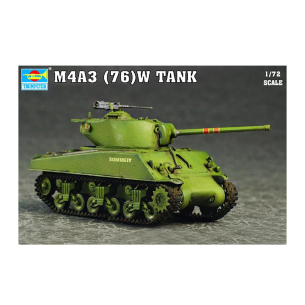 Trumpeter 07226 1/72 Scale U.S M4A3 (76mm W Sherman medium Tank - Techtonic Hobbies - Trumpeter