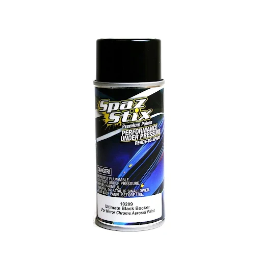 Spazstixm Ultimate Black Backer Aerosol Paint 3.5Oz - Szx10209 - [Sunshine-Coast] - Spazstix - [RC-Car] - [Scale-Model]