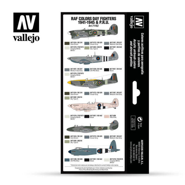 Vallejo 71162 Model Air Set RAF Colors Day Fighters and P.R.U 1941-1945 - [Sunshine-Coast] - Vallejo - [RC-Car] - [Scale-Model]