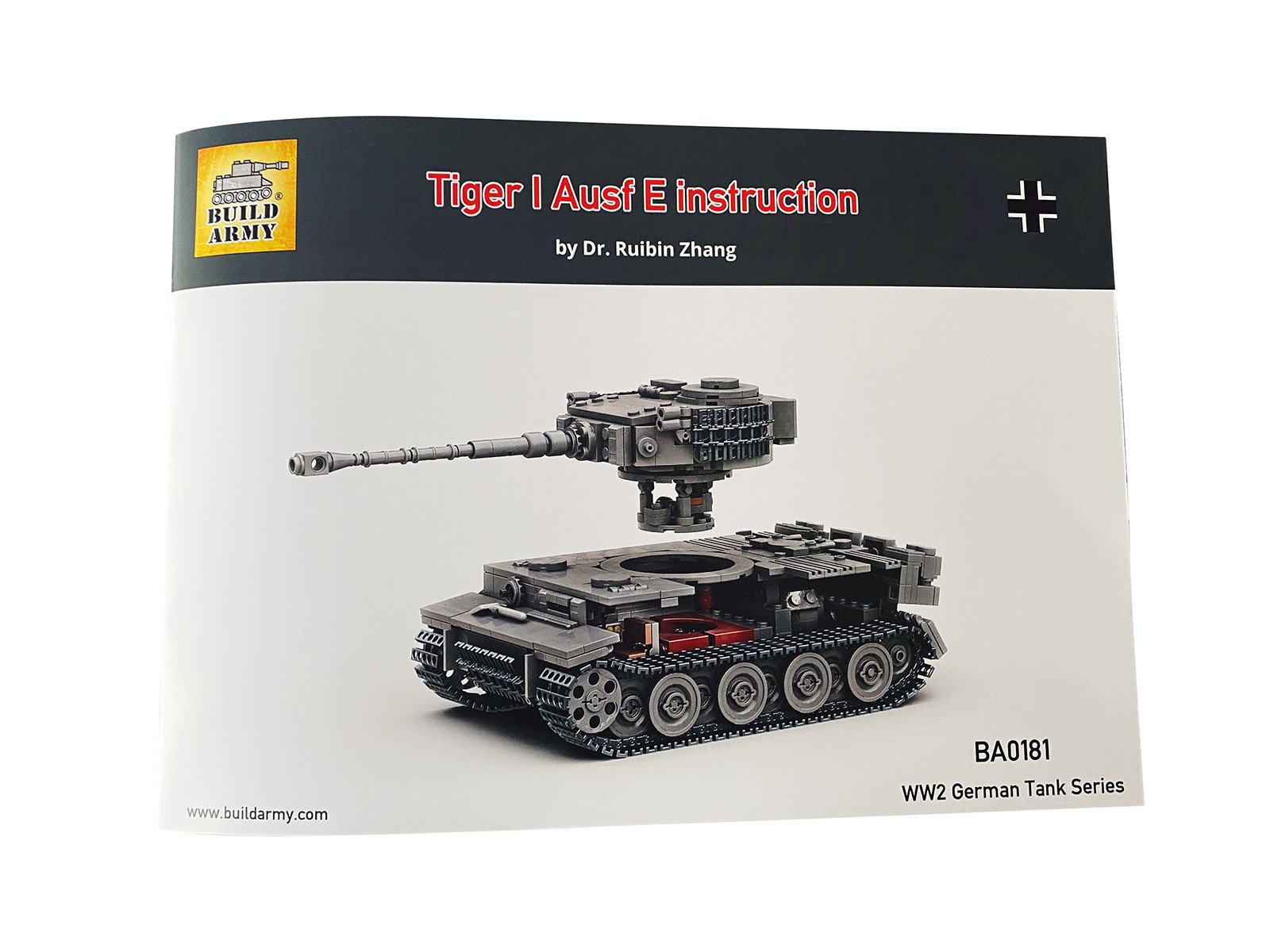 Build Army WW2 Tiger I Tank Ausf E - 1056 Piece LEGO® Compatible Model Kit