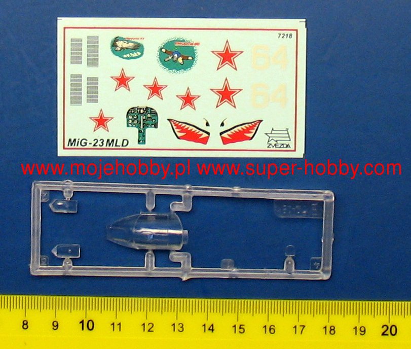 Zvezda 7218 1/72 Scale Soviet Fighter Bomber Mig-23 MLD - Techtonic Hobbies - Zvezda