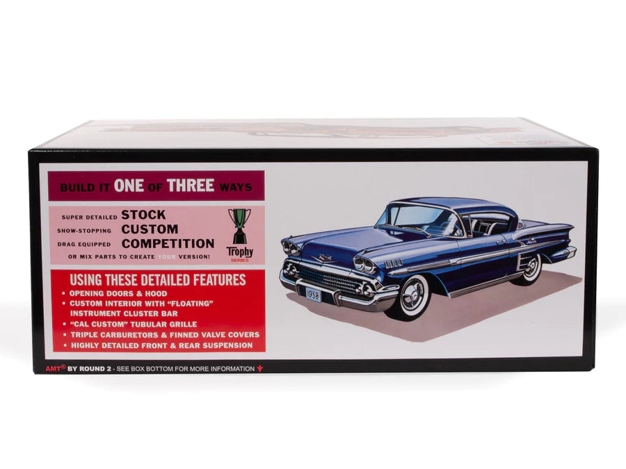 AMT 130112 1/25 Scale 1958 Chevy Impala Hardtop “Ala Impala” Plastic Model Kit - Techtonic Hobbies - AMT