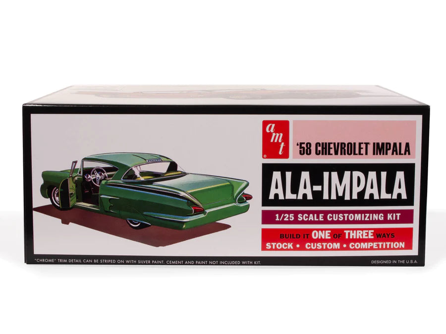 AMT 130112 1/25 Scale 1958 Chevy Impala Hardtop “Ala Impala” Plastic Model Kit - Techtonic Hobbies - AMT