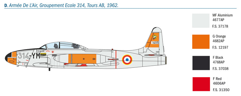 Italeri 01444 1/72 Scale T-33A Shooting Star - Techtonic Hobbies - Italeri
