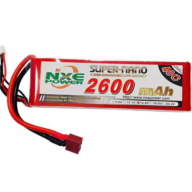 NXE-NXE 14.8V 2600mah 40c Soft case w/Deans-rc-cars-scale-models-sunshine-coast