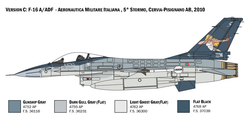 Italeri 02786 1/48 Scale F-16A Fighting Falcon Plastic Kit - Techtonic Hobbies - Italeri